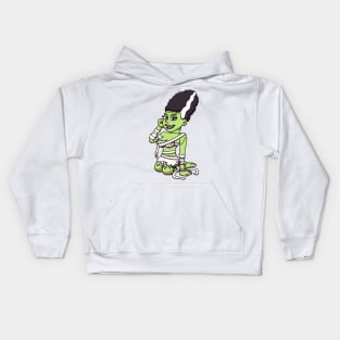 Cute Bride Of Frankenstein Kids Hoodie